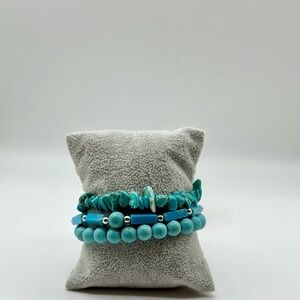Turquoise Beaded Bracelet Set
